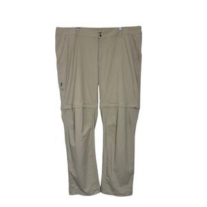 Columbia Women's Saturday Trail Convertible Pants Tan Plus Sz 22L Outdoor Hiking